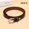 Cinturones para Mujer al por Mayor en Stock, Cinturones de Cuero Genuino Estilo Coreano, Cinturones de Moda Sencillos Decorativos Versátiles, Cinturones Finos para Mujer