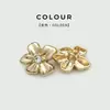 Botón de Flor de Pedrería de Alta Gama para Abrigo Suéter de Mujer Exquisitos Botones Pequeños Decorativos con Pedrería Forma de Flor Metálica Botones para Camisa