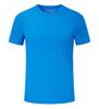 Camiseta de nailon y elastano de secado rápido de alta elasticidad, sudadera deportiva con estampado de logotipo, seda fina de hielo, media manga