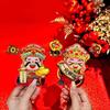 Tiktok Orelhas Fofas Mexendo 3D Deus da Riqueza Ímã de Geladeira Magnético Festivo de Ano Novo Ornamento Decorativo Pendurado com Estampa Dourada do Deus da Riqueza