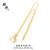 Novo Estilo Quente Ouro Areia Vazado Corte Diamante Completo Hello Kitty Colar Pingente Bonito Desenho Animado Corrente Clavicular Acessórios DIY Pingente
