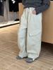 Calça Cargo Casual Aimo Beibei Forrada com Fleece, Bolso Lateral, Estilosa e Moderna para Meninos e Meninas, 100% Algodão