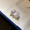 Anel aberto de gota d'água com zircônia transfronteiriço, versátil e estiloso para o dia a dia, anel requintado e único para o dedo indicador, luxo leve com um toque de alta qualidade