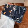 Funda de Teléfono con Graffiti de Café Estilo Perezoso Airbag en las Cuatro Esquinas Anticolisión Funda Protectora para iPhoneair