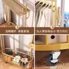 Perchero de Ropa Independiente para Dormitorio, Secador de Ropa Móvil de Lujo para Interiores, Perchero Simple, Engrosado