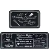 Novos tapetes de piso estilo americano transfronteiriços, conjunto durável de duas peças para cozinha, tapetes de banheiro fáceis de limpar, capachos para entrada, podem ser personalizados com etiquetas
