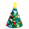 Nuevas decoraciones de árbol de Navidad de fieltro transfronterizas, adornos colgantes de fieltro para manualidades infantiles, juego de 20 piezas, regalo de Navidad