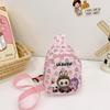 Bolsa Nueva para Niños 2024 Ins Coreana Dibujos Animados Otoño Temprano Bolsa de Pecho para Niños y Niñas Mochila Cruzada de Viaje Ligera y Moderna