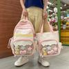 Mochila Estilo Universitario Femenina Secundaria Serie Cumpleaños Bolsa del Dolor Mochila de Gran Capacidad Linda Bolsa Transparente para Bebé Mochila Estilo Ins