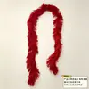 Cintas de pelo artificial 1.5m, cintas decorativas para escenario de fiesta, cintas de plumas navideñas