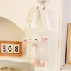 Caja de pañuelos de escritorio de cordero de dibujos animados de producto nuevo transfronteriza, caja de pañuelos colgante de muñeca creativa, bolsa colgante de pañuelos de felpa para el hogar