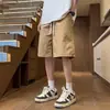 Bermudas Casuais para Homens, Bermudas de Comprimento Médio Soltas Estilo Americano para o Verão, Bermudas Esportivas Tendência para Homens, Estilo de Verão