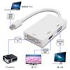 Fábrica de Dongguan adaptador convertidor minidp rectangular mini dp a hdmi vga dvi tres en uno