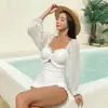 Maiô Feminino Conservador Novas Explosões Tecer de Aço Juntar Carne Cobertura Emagrecimento Manga Longa Fashionável Sexy Verão Fonte Termal Maiô