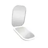 Espejo de belleza popular, espejo pequeño ultradelgado, plegable, con luces LED, luz de tres colores, conveniente, alta definición, regalo luminoso
