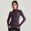Chamarra de Yoga Weiman Otoño e Invierno para Mujer, Corte Ajustado con Bolsillos, Cuello Alto, Cierre, Chamarra Deportiva de Yoga