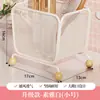 Porta-almacenamiento de brochas de maquillaje de arte en hierro de moda, estante para peines y cepillos de alto valor estético, portalápices de escritorio para estudiantes, diseño creativo