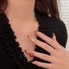 Changheng S925 collar de perlas naturales simples de plata esterlina para mujer 2024 nueva cadena de clavícula de alta calidad que combina con todo de moda