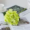 Flor de hortensia 6 flores de hortensia artificiales creativas sala de estar dormitorio ramo decoración accesorios flor de seda