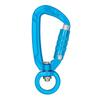 Aleación de Aluminio hebilla para perro sujetando cuerda para mascota mosquetón en forma de D cierre automático con anillo giratorio gancho de resorte venta al por mayor de fábrica