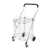 Fabricante al por mayor Yiwu Guangzhou Carrito de compras de aluminio 604 Carrito plegable portátil con cubierta Carrito ligero para la compra