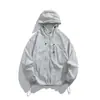 Traje Casual de Verano Estilo Pareja UPF50+ Delgado Fresco Protección Solar Ropa de Protección Solar Anti-UV de Corte Holgado para Hombres y Mujeres