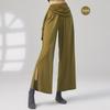 Pantalones de práctica de danza clásica, pantalones de verano con pierna ancha y abertura, ropa de danza china moderna, pantalones de baile elegantes para mujer