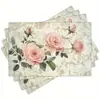 Manteles del Día de la Madre Transfronterizos, Ramos de Flores, Bendiciones de Agradecimiento, Manteles Festivos, Decoración Fotográfica para Restaurantes, Posavasos