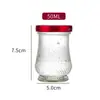 Vidrio Engrosado Transparente Nido de Pájaro Botella de Vidrio Sellada Instantánea Nido de Pájaro Botella de Vidrio Taza de Nido de Pájaro Botella de Miel Botella de Mermelada