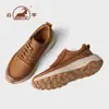 Zapatos de cuero suave de piel de vaca de primera capa Gongyang para hombres de mediana edad y mayores, zapatos casuales de negocios transpirables para otoño e invierno, zapatos de trabajo de alta gama para papá