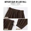 Pantalones de Algodón Estilo Coreano con Cuchillo Curvo de Plátano Talla Grande 150kg para Mujer, Pantalones de Pana de Pierna Ancha Engrosados con Forro Polar para Otoño e Invierno que Ocultan Imperfecciones