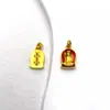 Prata S925 Estátuas de Buda Azul Queimado Pingente Pequeno Dupla Face Guanyin de Cinco Mãos Titiao Acessórios de Joias DIY