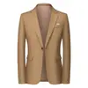 Blazer casual masculino de lapela única com um botão, novo para 2026, comércio exterior, jaqueta de terno masculina da moda tendência