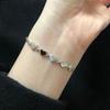 ¡Pesado! Pulsera de Plata Amor de Cuerpo Completo Simple Retro de Lujo Ligero con Textura hin Colección Grande