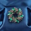 Broche Baroco Ocidental Antigo Pérola Retrô Corte Europeu Fosco Acessórios Vintage Alfinete Corsage
