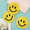 Nueva pegatina de tela bordada con cara sonriente, simple, de color sólido, para ropa infantil, accesorios de tela, lindo parche para la cabeza.