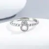 Anillo de Plata de Ley S925 de 4.1 mm con Montura Vacía para Diamante DIY, Estilo Chino Nuevo, Fresco y Elegante, con Diseño de Calabaza de Fortuna y Prosperidad