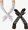 Ventas Directas de Fábrica Guantes de Encaje Transfronterizos Guantes de Encaje sin Dedos Estilo Largo Corto con Dedos Guantes de Novia de Verano Protección Solar