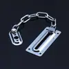 Cadena antirrobo Cadena para puerta Hebilla antirrobo Cadena de seguridad para el hogar Hebilla de cierre Cadena de seguridad para puerta de hotel sin perforación Cerrojo para puerta Cerrojo de puerta