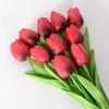 Seleção rigorosa de mini tulipa de plástico PU flor artificial flor falsa comércio exterior transfronteiriço flor de seda casamento decoração para casa fabricantes de flores