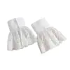 Estilo de Hada Coreana Suave Mangas Falsas de Encaje Mangas Decorativas Dulces para Mujeres con Falda Puños Falsos Fabricante Transfronterizo Venta al por Mayor