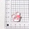 Desenho Animado Transparente Cereja Coelho Resina Artesanal DIY Acessórios Grampo de Cabelo Headband Chaveiro Capa de Celular Flor para Sapato Decoração