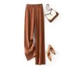 Calça de Cintura Alta Larga com Efeito de Caimento, Nova Coleção Outono Feminina, Calça Casual Reta Solta para Terno Feminino, Primavera e Outono