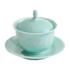 Olla de Cerámica Lotus de Fábrica para Sopa y Estofado para Una Persona Olla para Estofado con Tapa Olla para Cocer al Vapor Sopa Vajilla de Hotel Olla para Sopa Estofado
