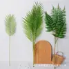 Unidade 5 cabeças 7 cabeças palmeira simulação folha de girassol casamento decoração de casa planta simulada em vaso bonsai