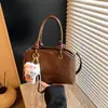 Bolsa de Mão Retrô Comércio Exterior Novo Modelo 2026 Bolsa de Ombro Fashion para o Dia a Dia Cor Sólida Versátil Texturizada Bolsa Transversal Estilo Balde