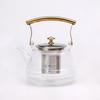 Olla de Haz de Vidrio de Borosilicato Alto Espesor que Encierra Calentamiento de Horno para Uso Doméstico de Gran Capacidad Bilis de Acero Inoxidable Mango de Cobre Hervidor de Té