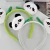 Diadema de Felpa de Panda Accesorio para el Cabello de Niña Pasador para el Cabello Infantil Diadema de Animal para Lavarse la Cara Elemento Dulce de Dibujos Animados Flequillo