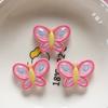 Transparente Borboleta Smiley DIY Handmade Hairpin Haircord Material Vestuário Sapato Fivela Chapéu Resina Acessórios Atacado 4