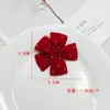 Flores de Laço de Veludo de Ano Novo Acessórios de Cabelo Feitos à Mão DIY Acessórios para Roupas Bolsas Capas de Celular Materiais de Decoração Acessórios